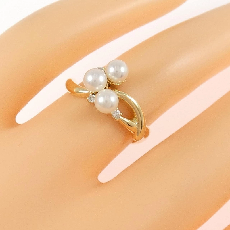 Nhẫn ngọc trai Akoya K18YG - Hàng hiệu Authentic 850861