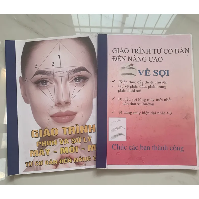 Giáo trình phun xăm mày- môi- Mí  VÀ Giáo trình về sợi cơ bản đến nâng cao 564324