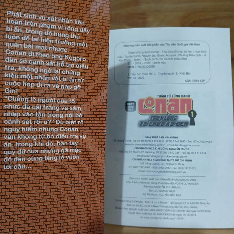 Truyện Tranh Hoạt Hình Màu Thám Tử Conan - Truy Lùng Tổ Chức Áo Đen (Bộ 2 Tập) 548531