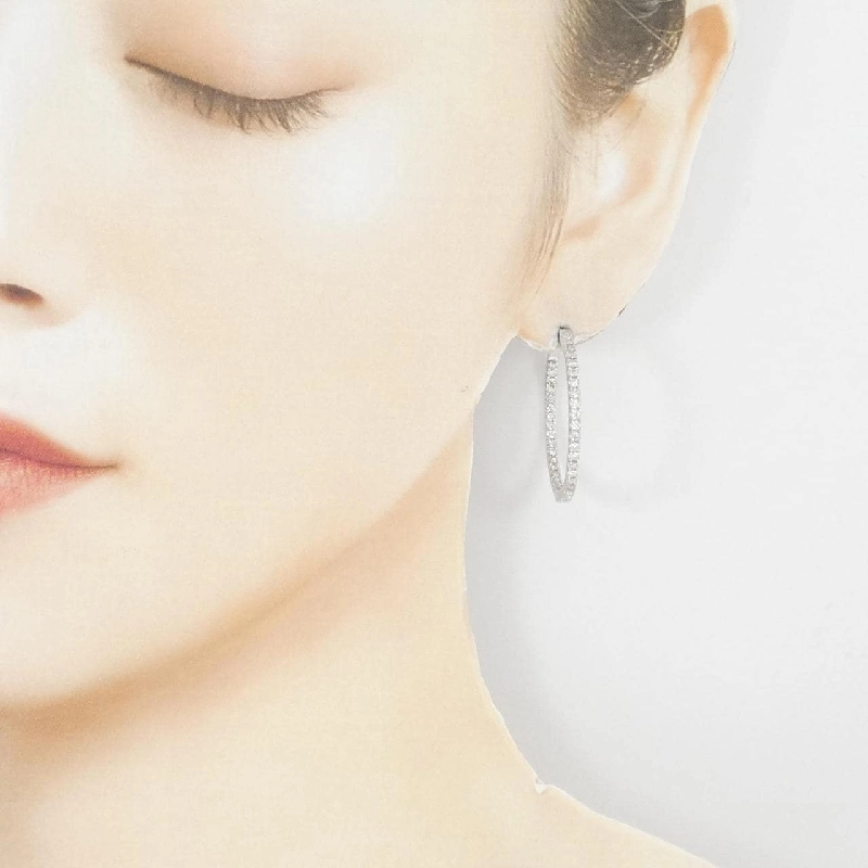 K18WG Bông tai kim cương 1.24CT - Hàng hiệu Chính hãng 865363