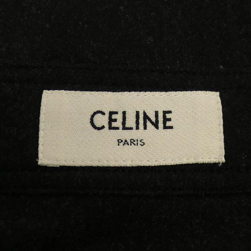 Celine CELINE Áo khoác không cổ Cropped Top Triomphe 2B708561F - Hàng hiệu Chính hãng 809516