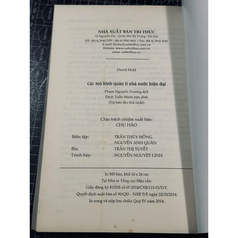 Các mô hình quản lí nhà nước hiện đại 694746
