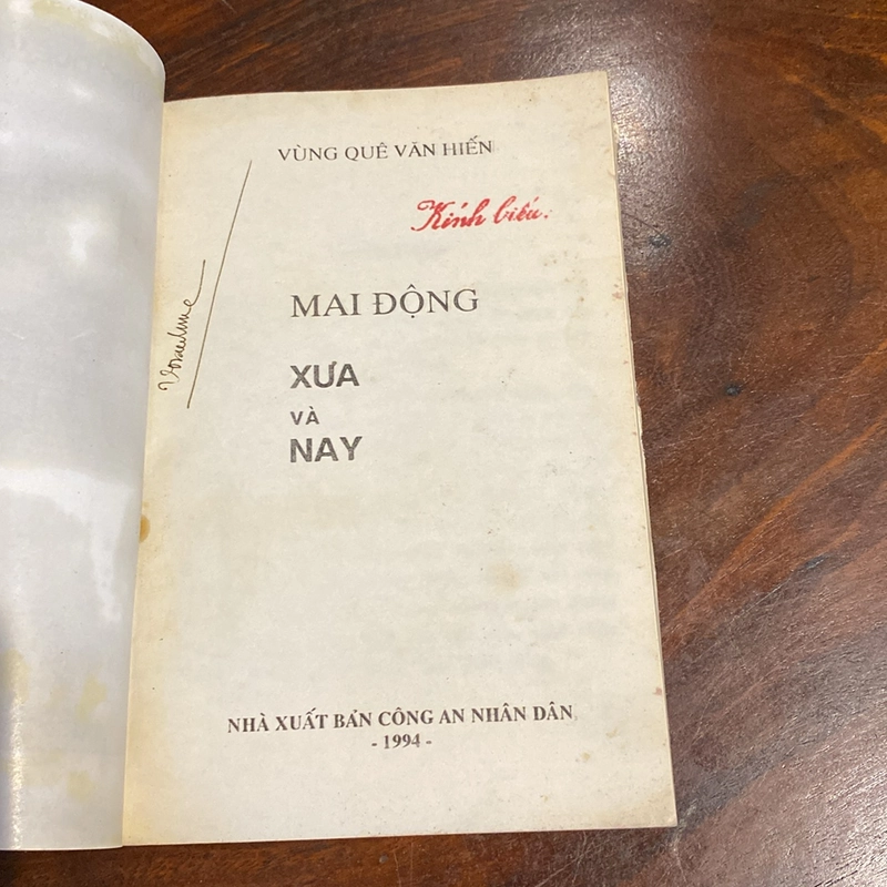 MAI ĐỘNG - XƯA VÀ NAY (XB 1994) 478579