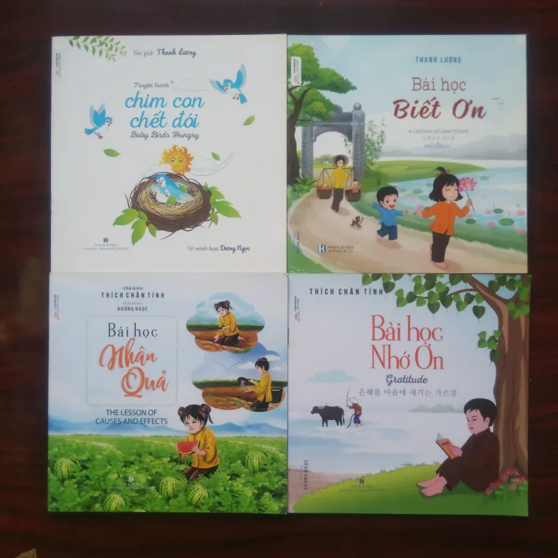 Bài Học Nhân Quả + Bài Học Nhớ Ơn - Thích Chân Tính [Sách Thiếu Nhi] 1032432