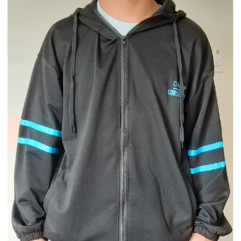 Hoodie nam thời trang màu đen 17875