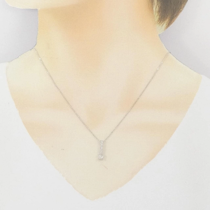 K18WG Dây chuyền kim cương 0.2CT - Hàng hiệu Chính hãng 860425