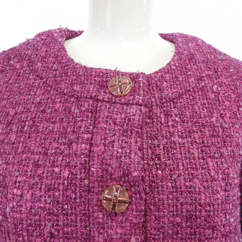 Jacket không cổ CHANEL P74768V66364 631748