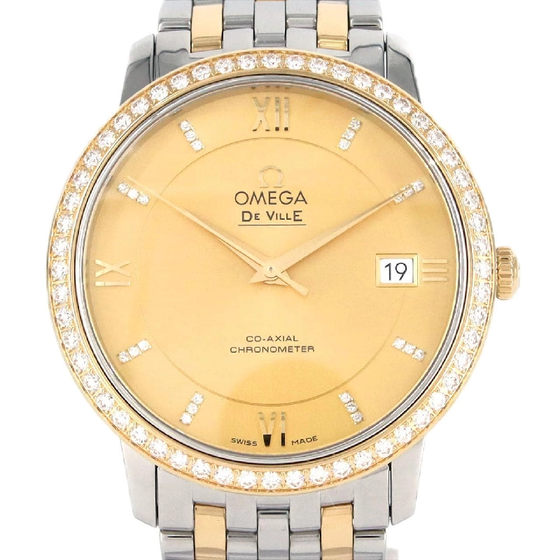 Đồng hồ Omega De Ville Prestige Combi/D･24P 424.25.37.20.58.001 SSxYG tự động - Hàng hiệu Authentic 880778