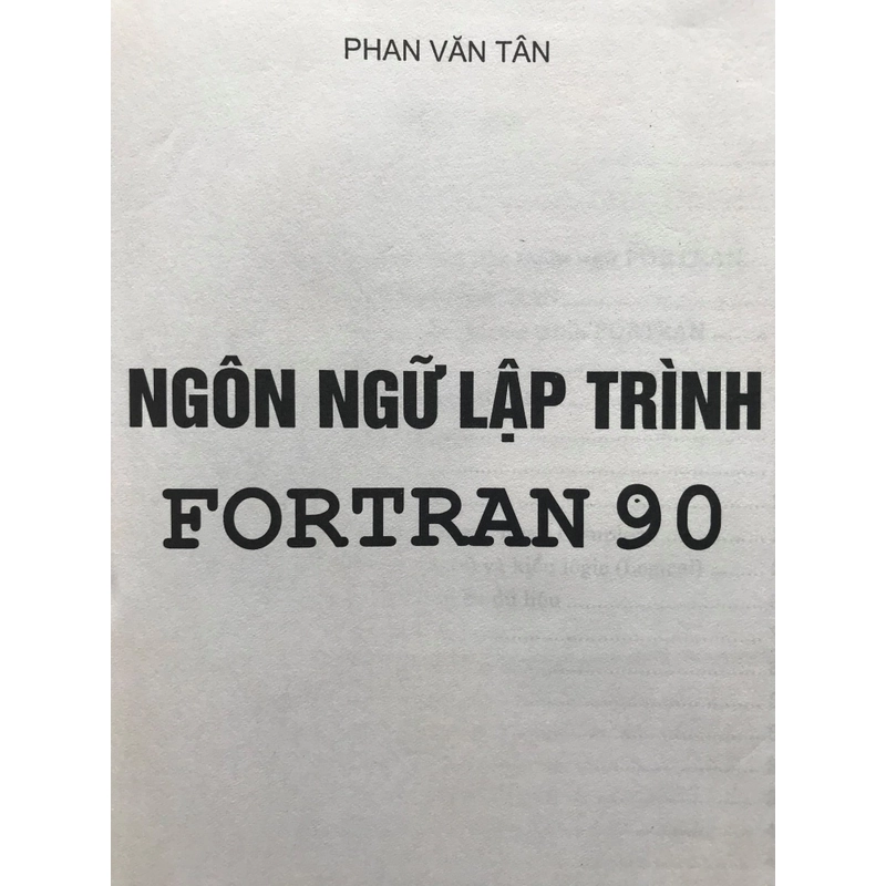 NGÔN NGỮ LẬP TRÌNH FORTRAN 90 455047