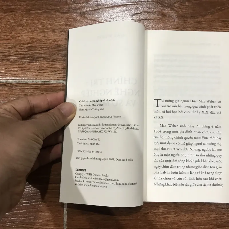 Chính trị - nghề nghiệp và sứ mệnh - Max Weber (6) 973498