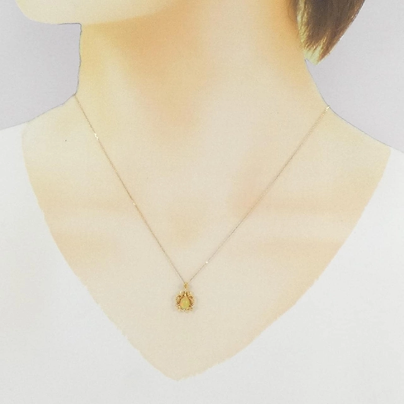 K18YG Opal Necklace - Hàng hiệu Authentic 856588