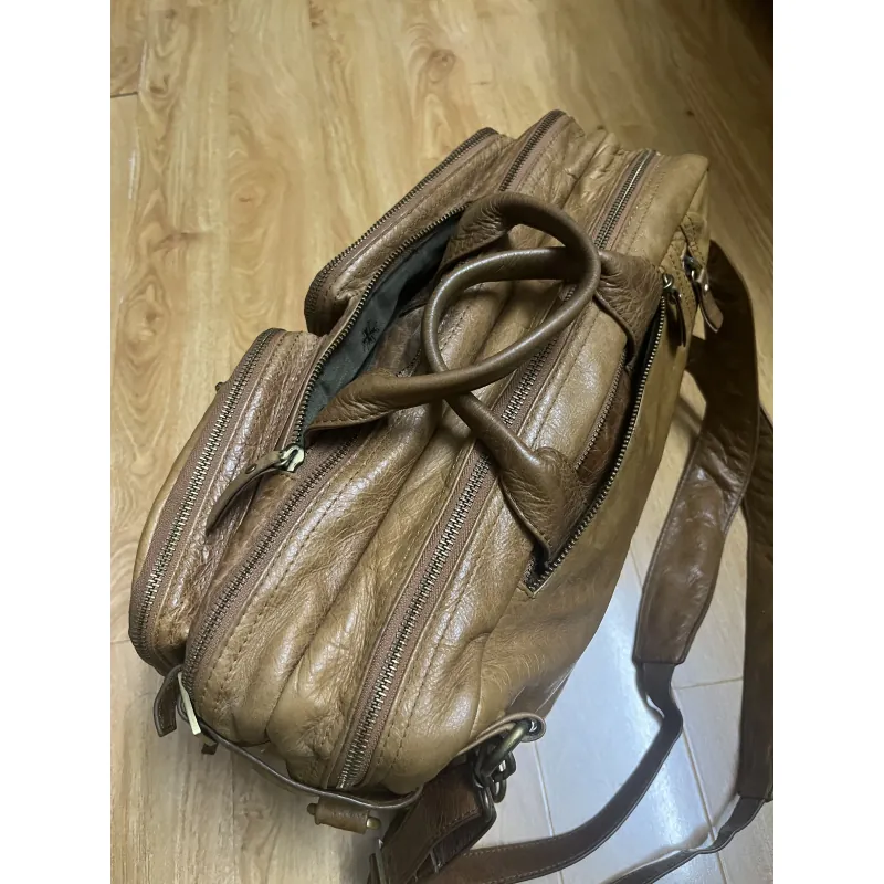 Balo nam 29x40x12 da thật 2hand 1013067