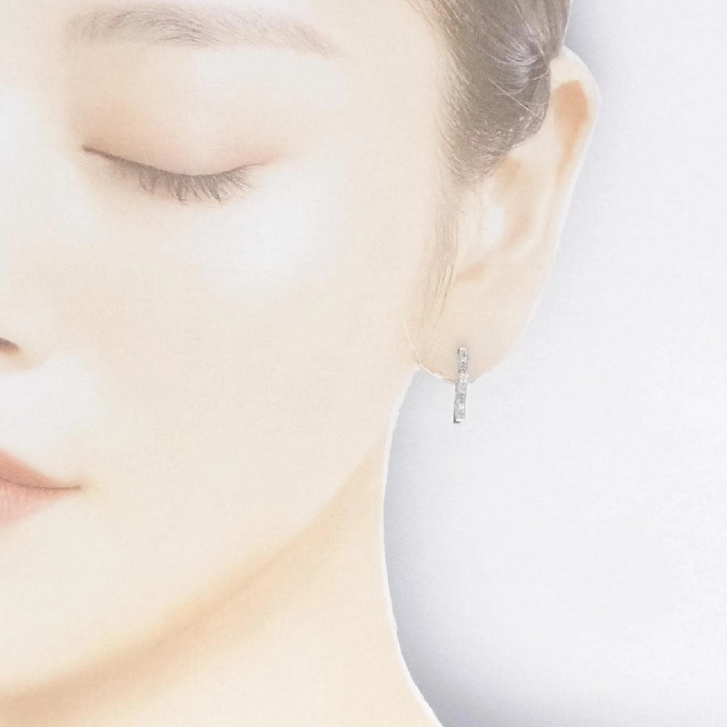 750WG/K18WG Bông tai kim cương hình sao - Hàng hiệu Authentic 871772