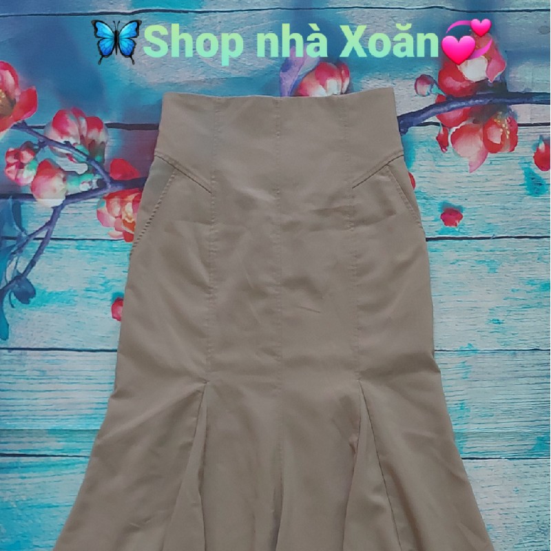 Chân váy đuôi cá cạp cao 10976