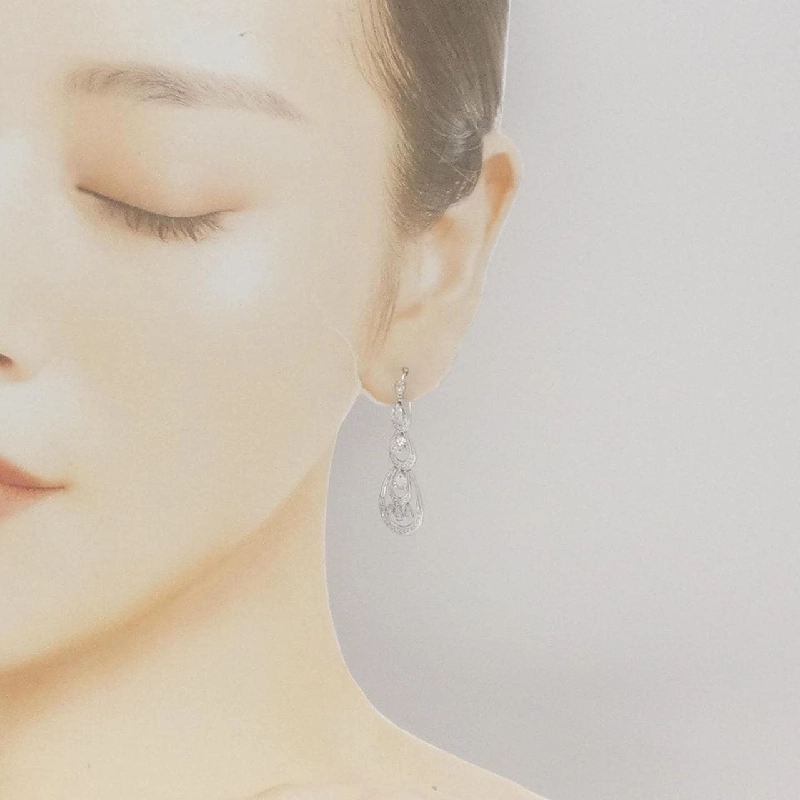 K18WG Morganite Bông tai 1.13CT - Hàng hiệu Chính hãng 877286