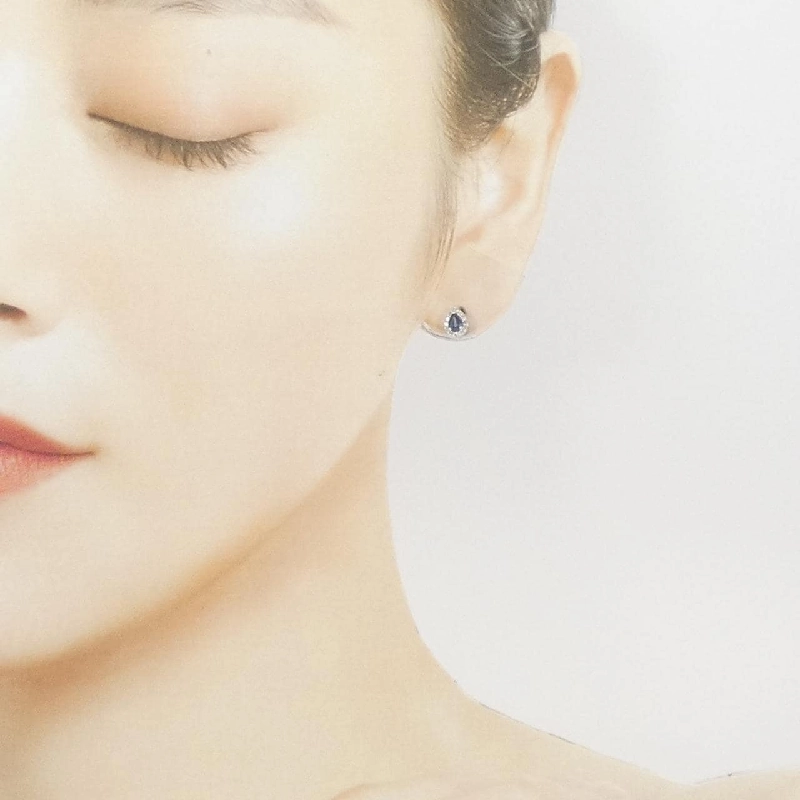 K18WG Sapphire Bông tai - Hàng hiệu Chính hãng 865833