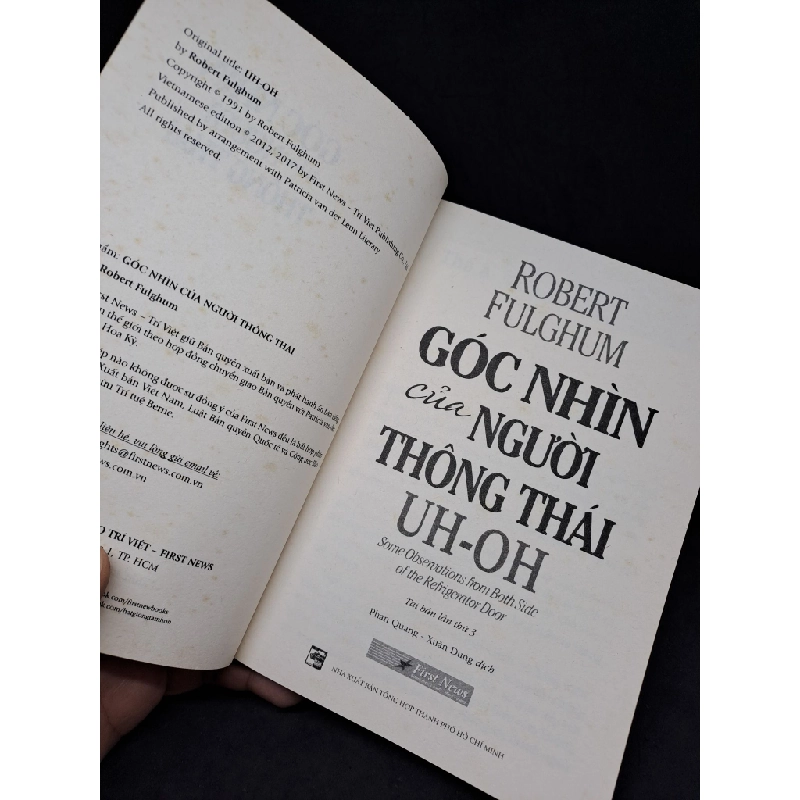 [59K/kg] Góc nhìn của người thông thái Robert Fulghum 2019 mới 80% bị ố HCM1808 364415