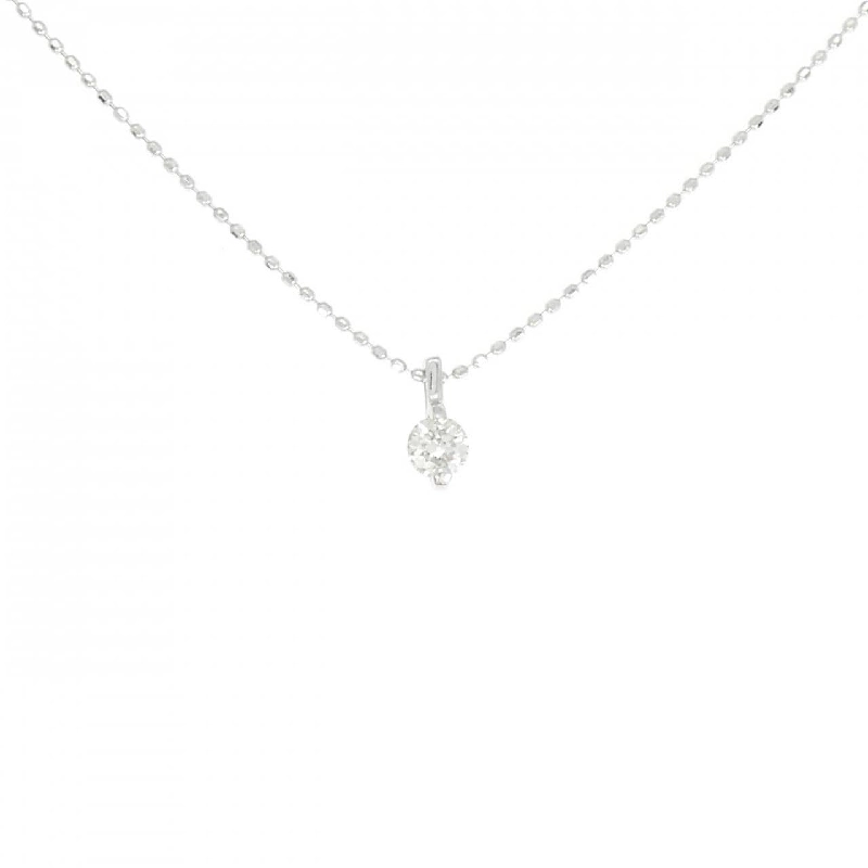 K18WG Solitaire Dây chuyền kim cương 0.18CT - Hàng hiệu Chính hãng 858278