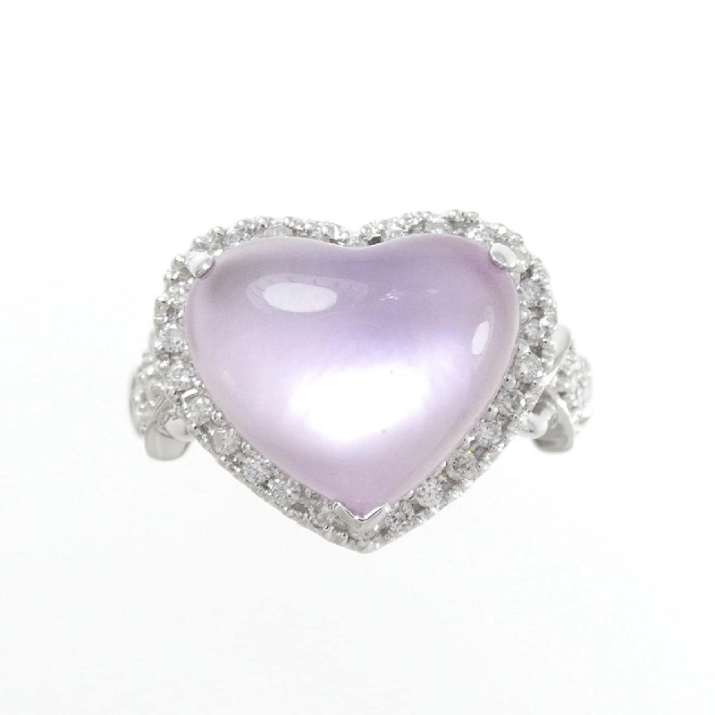 Nhẫn đá màu hình trái tim K18WG - Hàng hiệu Authentic 847258