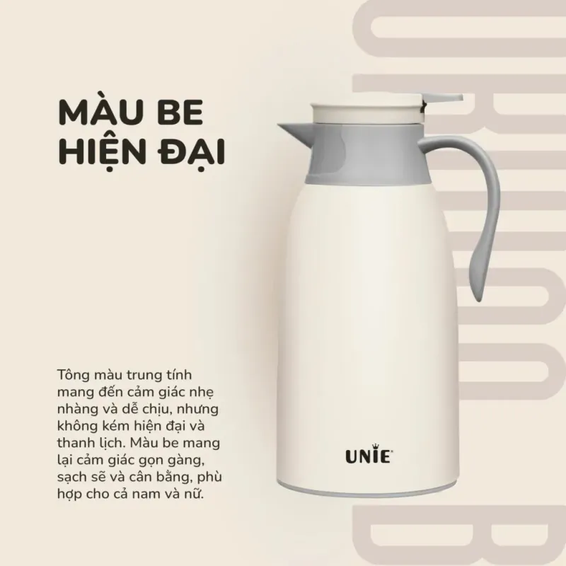 Phích giữ nhiệt UNIE UKW09-B, dung tích 1,4L, giữ nhiệt 36 giờ, vòi rót tiện lợi 957979