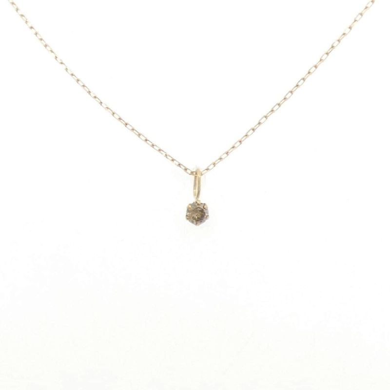 K18YG Solitaire Dây chuyền kim cương 0.1CT - Hàng hiệu Chính hãng 866292