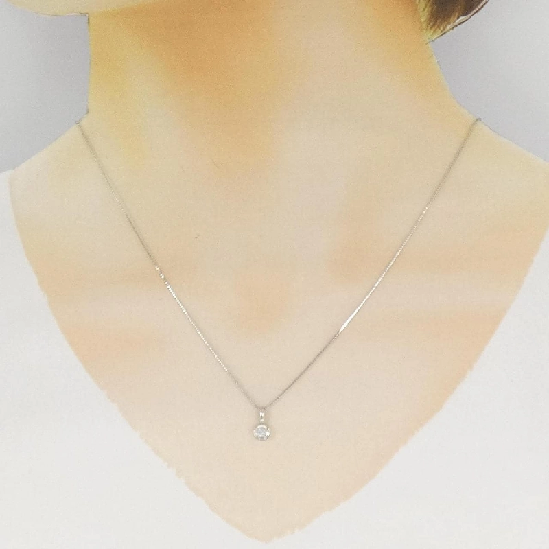 Dây chuyền kim cương Solitaire PT900/PT850 0.09CT - Hàng hiệu Chính hãng 859301