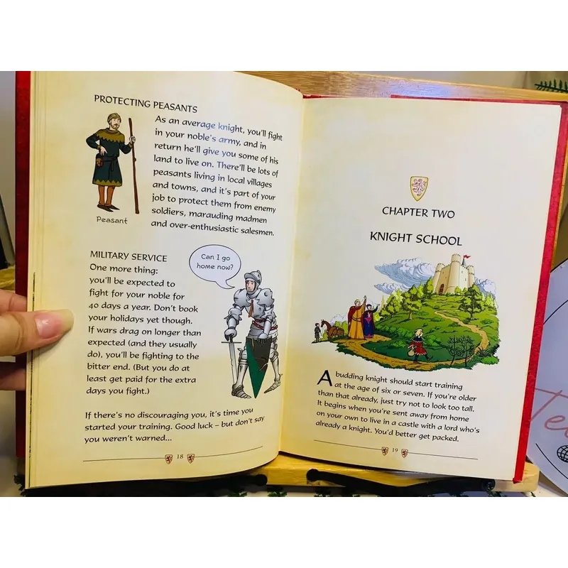 [Sách tiếng Anh 2hand] Like new 90% The Usborne Official Knight’s Handbook 592588
