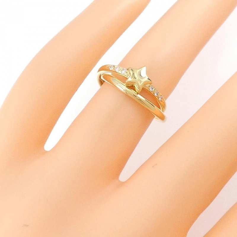 Nhẫn kim cương K18YG 672023