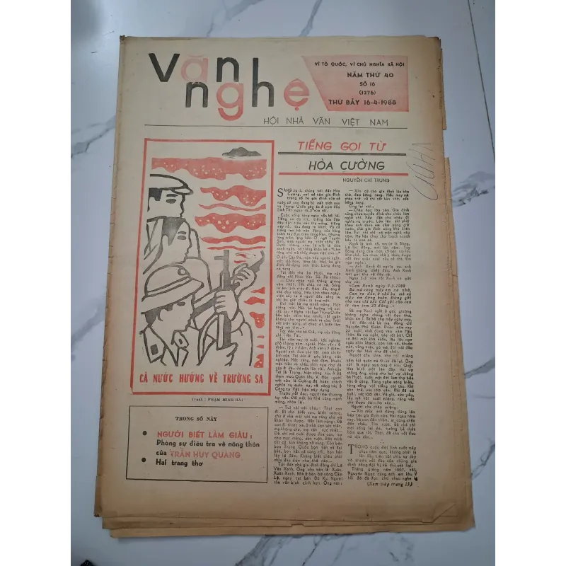 Báo Văn Nghệ số 16 (1276) - Nguyễn Chí Trung - Bút ký 960056