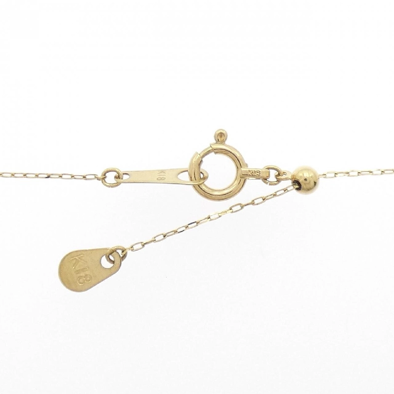 K18YG Chữ cái M Dây chuyền kim cương 0.01CT - Hàng hiệu Chính hãng 856918