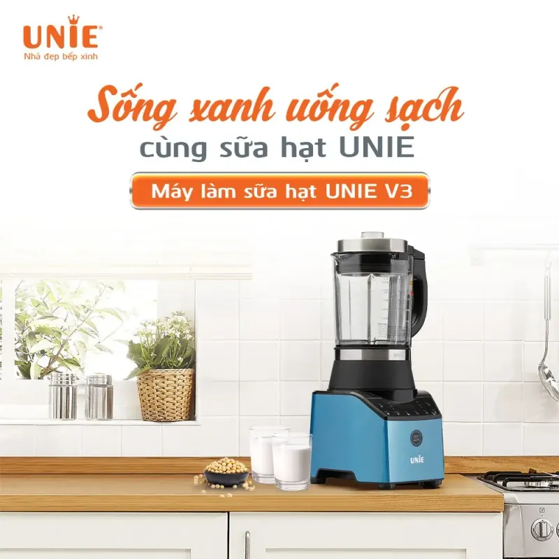 ⭐ Máy nấu sữa hạt UNIE V3 – Thiết kế vuông vức hiện đại 715026
