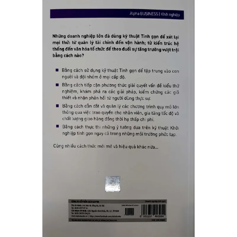 The LEAN Enterprise - Doanh Nghiệp Tinh Gọn - Jez Humble, Joanne Molesky, Barry O'Reilly 692225