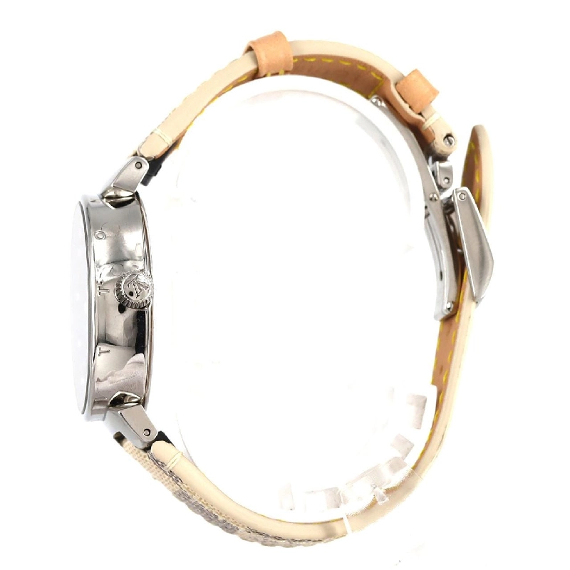 Louis Vuitton Tambour Dual Time･12P･Circle D QA142 SS Quartz - Hàng hiệu Authentic 874976