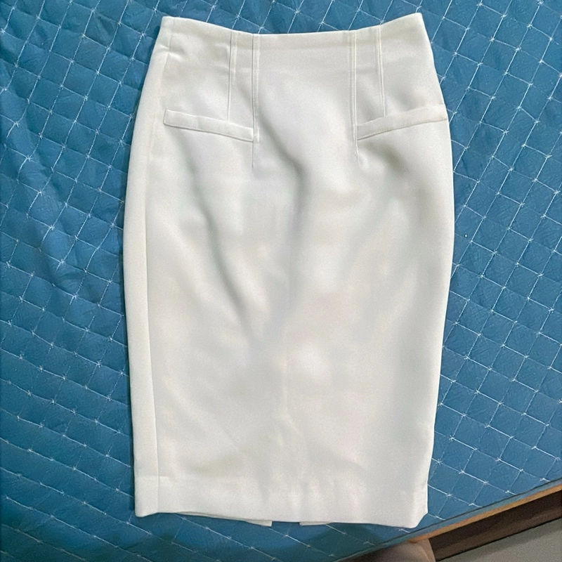 Chân váy trắng elise M chất đẹp 2 lớp  447277