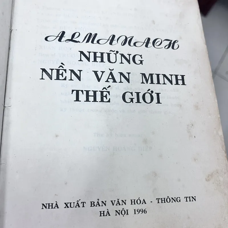 Almanach những nền văn minh thế giới (1996) 732772