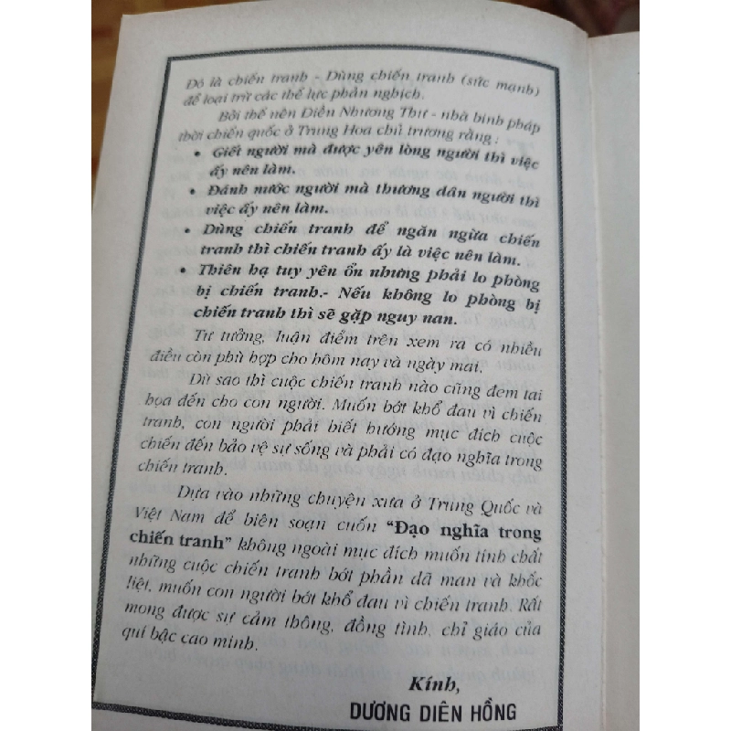 Đạo nghĩa trong chiến tranh - 2000 - 91 trang (Sách lịch sử - triết học) ANTQ1304 1012646