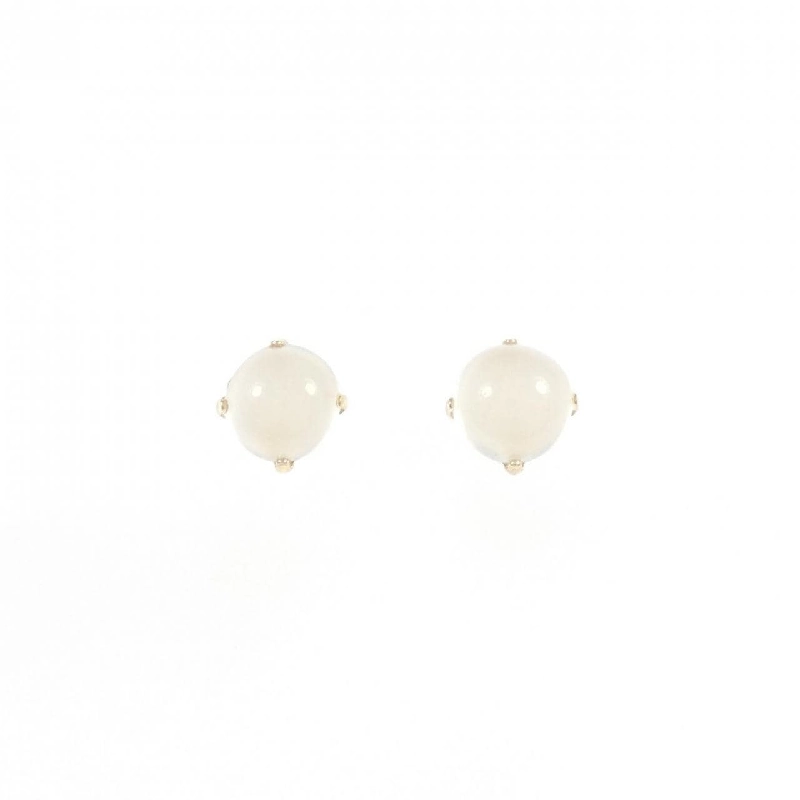 K18YG Đá mặt trăng Bông tai - Hàng hiệu Chính hãng 865999