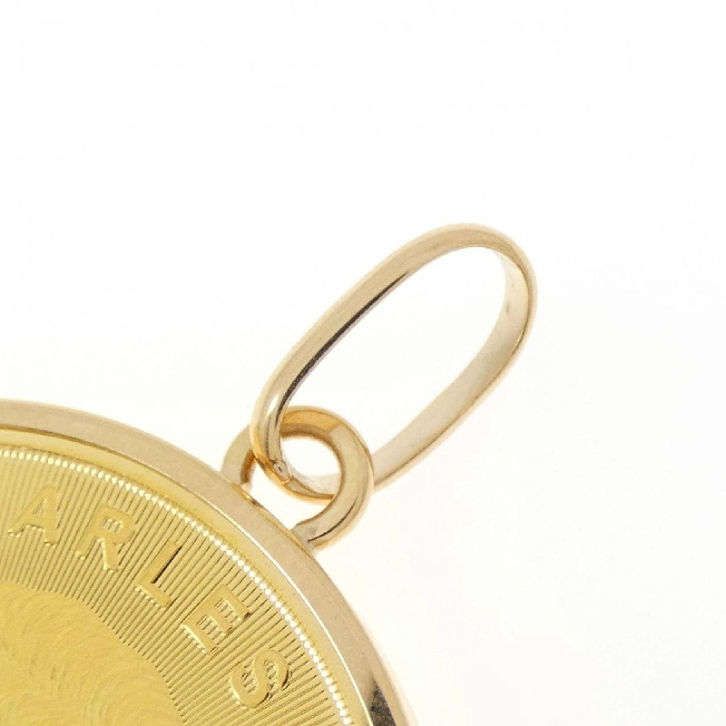 K18YG(枠) Đồng xu Mặt dây chuyền - Hàng hiệu Chính hãng 866160