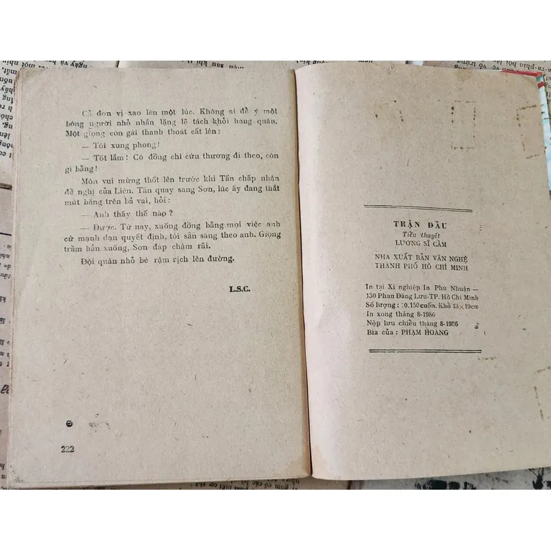 Tiểu thuyết TRẬN ĐẦU - nhà văn/chiến sĩ CA Lương Sĩ Cầm 705402