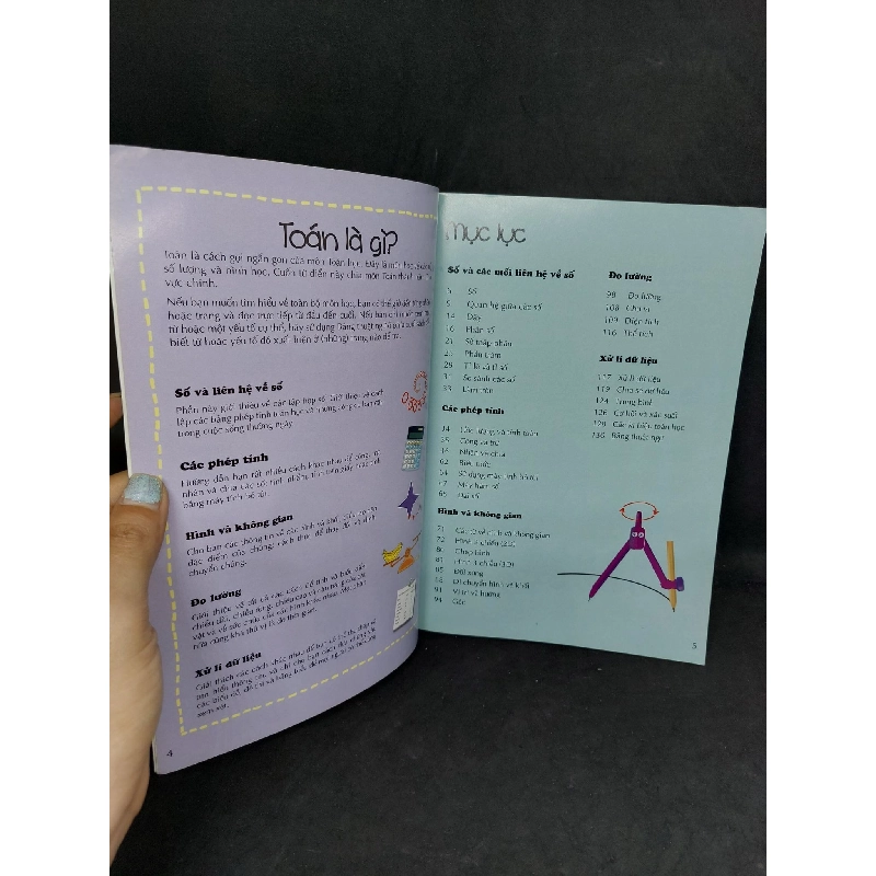 Từ điển Toán minh họa dùng cho học sinh THCS sách song ngữ sách in màu mới 90% HCM0607 922924