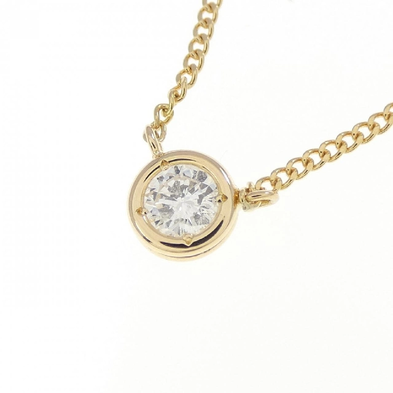 K18YG Solitaire Dây chuyền kim cương 0.14CT - Hàng hiệu Chính hãng 859734