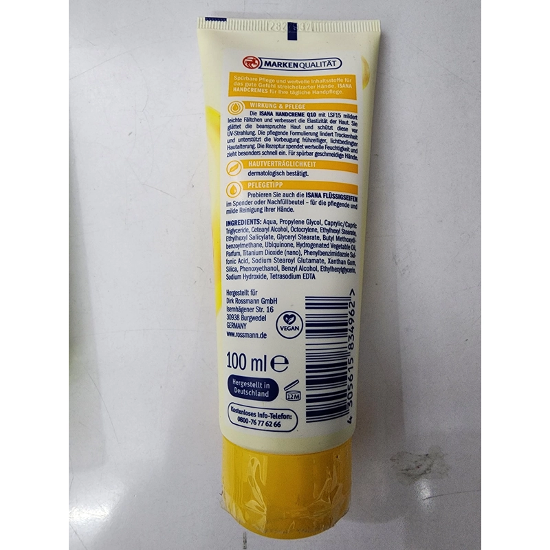 Kem dưỡng tay sáng da Q10 Isana 100ml mới 100% 502740