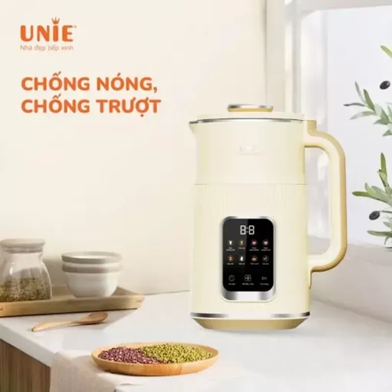 🌱 Máy làm sữa hạt UNIE UMB12 1,2L – 10 chức năng xay nấu, lưỡi 12 cánh Inox 304 siêu mịn 783536