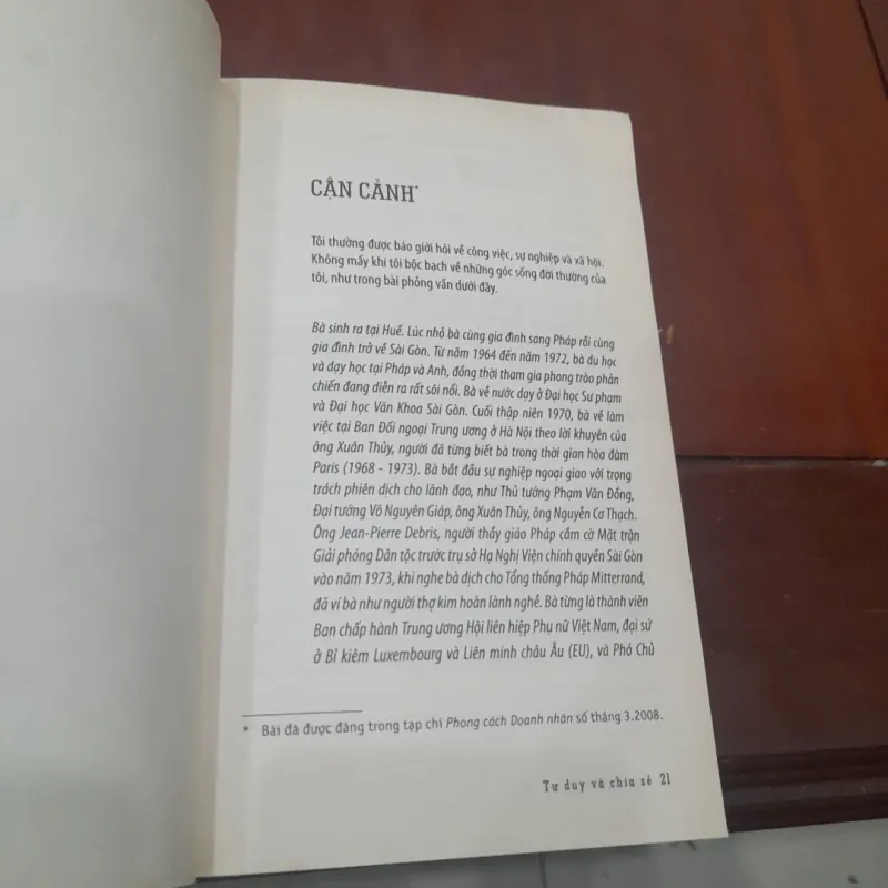 TÔN NỮ THỊ NINH, Tư duy & Chia sẻ 780258