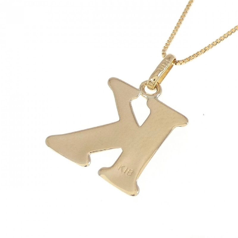 K18YG Chữ cái K Dây chuyền - Hàng hiệu Chính hãng 859645