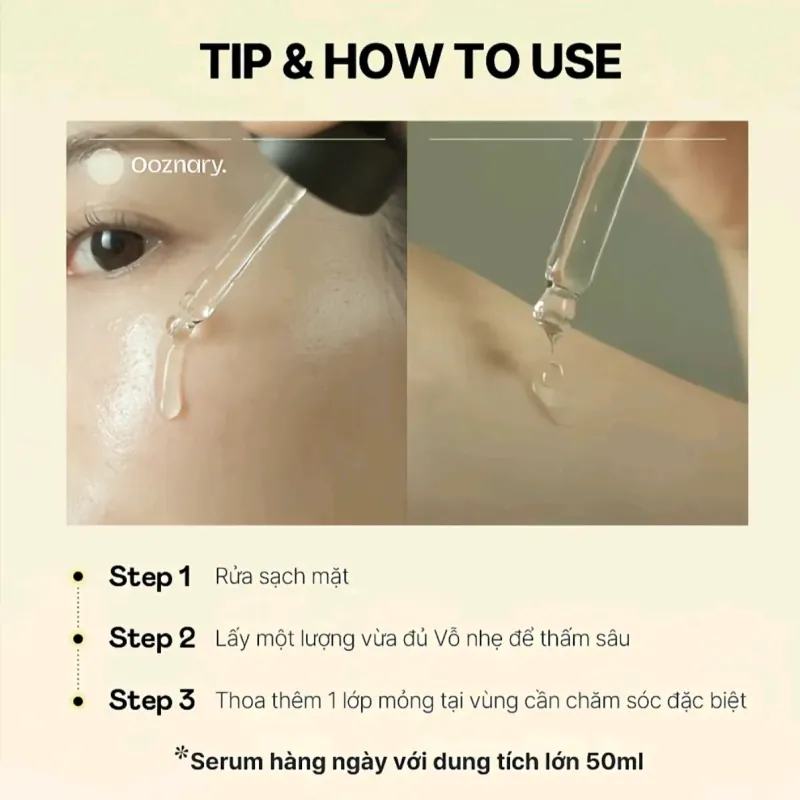 Serum Vita 3 Ooznary ( New 99% ) sáng da, mờ thâm làm dịu da 50ml 1025722