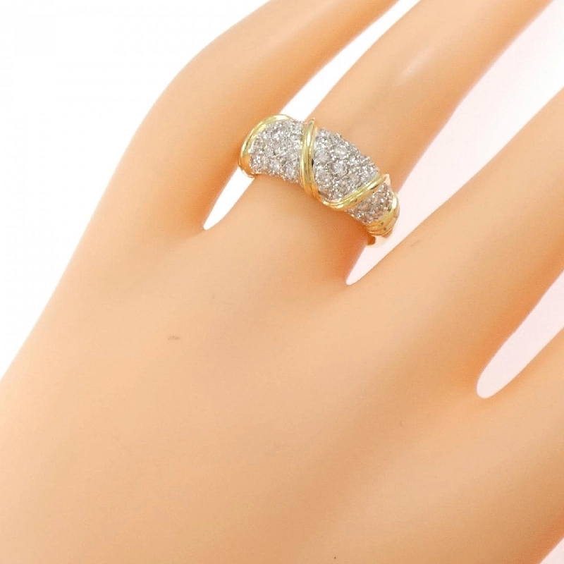 Nhẫn kim cương K18YG/K18WG 1.03CT 666579