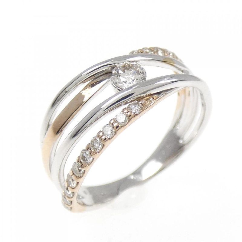 Nhẫn kim cương K18WG/K18PG 0.26CT 673114