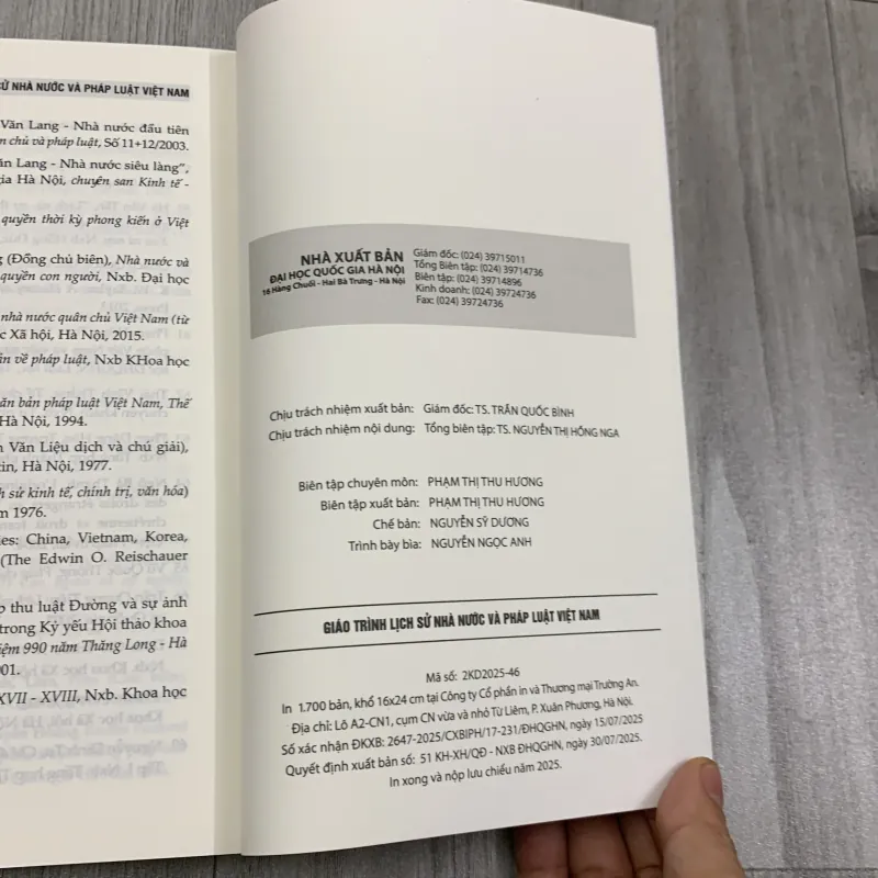 Giáo trình lịch sử nhà nước và pháp luật việt nam.  747230
