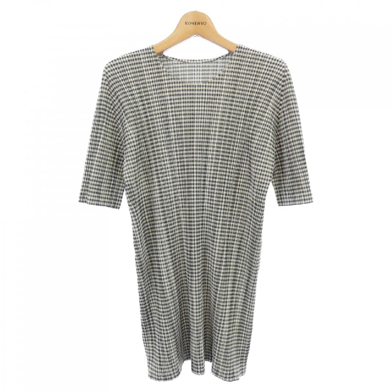 Pleats Please 2018 Kiểu kẻ ô PP81-JT593 7573012 Áo dài 633275